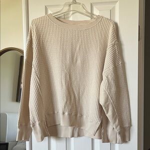 American Eagle waffle crewneck